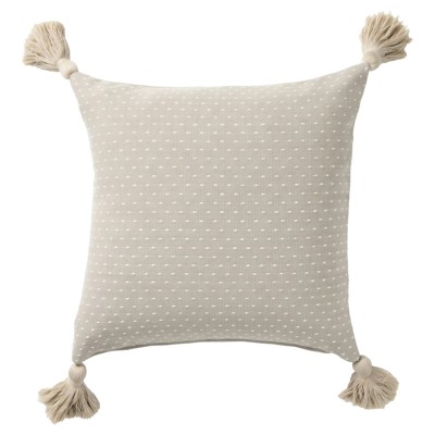 Evelyn Sand Indoor Outdoor Throw Pillow - 20x20