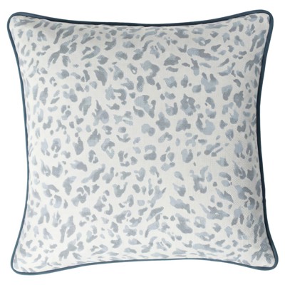 Brielle Blue Lace Indoor Outdoor Throw Pillow - 20x20