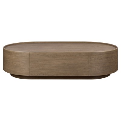 Kafta Rustic Lodge Natural Oak Oval Coffee Table