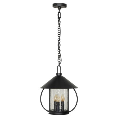 Secco Matte Black Cast Aluminum Pendant