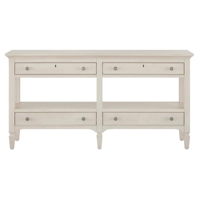 Adelaide Updated Traditional Cream Wood Console Table