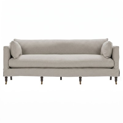 Madeline Dove Performance Skirted Sofa - 90"