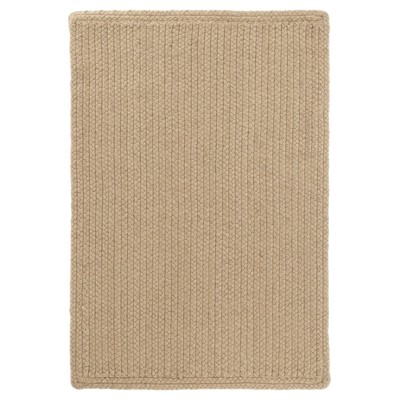 Mario Coastal Brown Braided Solid Performance Indoor Outdoor Rug - Sample