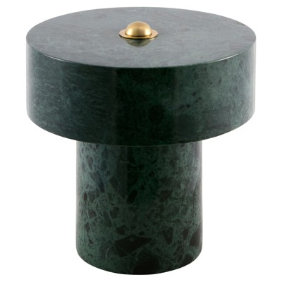 Everly Washed Green Marble Cordless Table Lamp