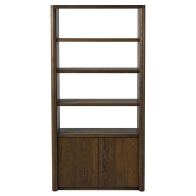 Arthur Modern Classic Dark Brown Oak Bookcase