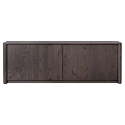 Arthur Modern Classic Dark Brown Oak Media Console - 78"