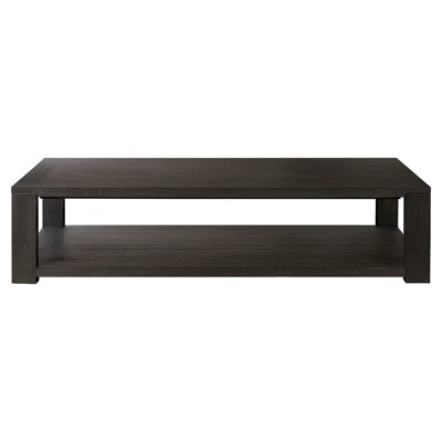 Irondale Thomas Dark Anthracite Oak Veneer Rectangular Wood Coffee Table