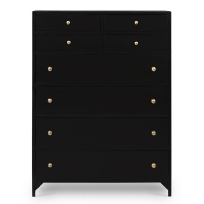 Belmont 8-Drawers Black Weathered Bronze Accent Chest
