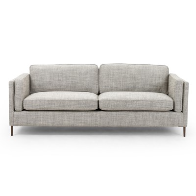 Nicholas Modern Classic Grey Upholstered Performance Aluminum Base Sofa - 84"W