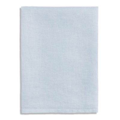 L'Objet Sateen Modern Classic Light Blue Linen Napkins - Set of 4