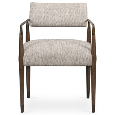 Wally Mid Century Modern Grey Performance Upholstered Dining Chair
