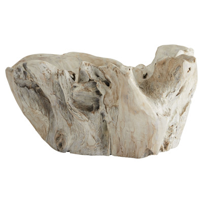 Nantucket Coastal Beach Natural Driftwood Bowl Centerpiece