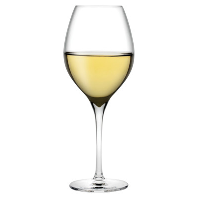 Vinifera Modern Clear Crystal Small White Wine Glass - Set of 2