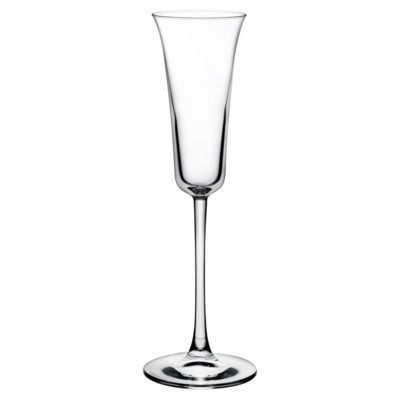 Vintage Modern Classic Clear Crystal Grappa Glass - Set of 2