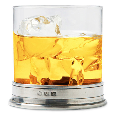 MATCH Modern Pewter Base Double Old Fashioned Glass