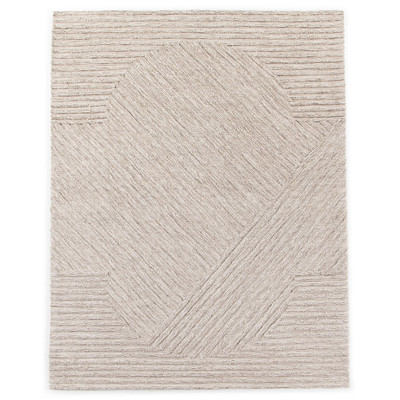 Chase Coastal Beach Beige Textured Solid Indoor Outdoor Rug - 9'x12'