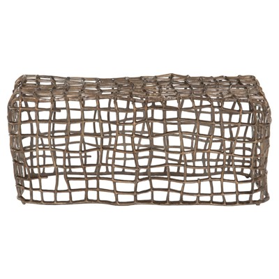 Four Hands Marlow Collection Aged Bronze Zander Outdoor Bench