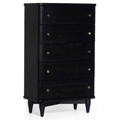 mid century dresser black Rockefeller Modern | Mid-Century 3-Drawer Storage flush setup for any space Black Mid-Century Dresser | Chairish