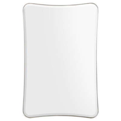 John-Richard Chalon Modern Classic Silver Metal Rectangular Wall Mounted Mirror