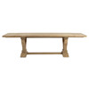 Mont Updated Traditional Natural Reclaimed Pine Rectangular Extendable Dining Table - 86-110"