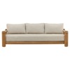 Julian Coastal Beach Natural Teak Outdoor Sofa - 95"
