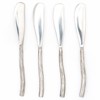 Danelle Modern Classic Silver Stainless Steel Cheese Spreader - Set of 4