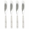 Liliana Hollywood Silver Stainless Steel Cheese Spreader - Set of 4