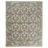 Bethel Global Grey Wool Floral Patterned Hand Knotted Rug - 8'6"x11'6"