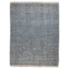 Lily Global Bazaar Blue Wool Patterned Rug - 9'x12'