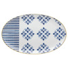 Transatlantica Global Bazaar Blue Porcelain Oval Platter - Large
