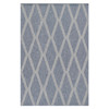 Mia Global Bazaar Blue Diamond Patterned Indoor Outdoor Rug - 4'1"x6'