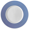Newport Coastal Blue Striped Porcelain Salad Plate