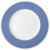 Newport Coastal Blue Striped Porcelain Dinner Plate