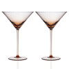 Quinn Modern Classic Amber Martini Glass - Set of 2