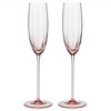 Quinn Modern Classic Rose Flute Glass - Set of 2