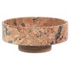 Olivia Rustic Red Marble Round Decorative Bowl