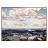 Coleen Rustic Lodge Blue Floss Skies Landscape Painting - 33X44