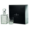 Helsinky Clear Crystal Whiskey Decanter and Old Fashioned Glass Set