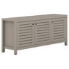 Camille Modern Classic Grey Teak Wood Outdoor Sideboard