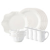 Juliska Berry & Thread Classic French Whitewash Ceramic 16 Piece Place Setting