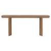 Matthew Modern Classic Brown Oak Wood Rectangular Console Table
