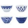 Santorini Global Bazaar Blue Ceramic Cereal Bowls - Set of 4