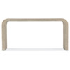 Atkinson Modern Classic Brown Wood Curved Rectangular Console Table