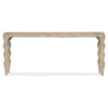 Miguel Coastal Beach Brown Wood Rope Wrapped Console Table