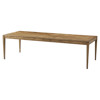 Ayra Updated Traditional Dawn Brown Oak Wood Extendable Rectangular Dining Table - 84-106"