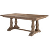 Gamble Rustic Lodge Reclaimed Fir Stone Wash Dining Table - 76"W