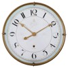 Tisdale Updated Traditional Blue Antique Gold Frame Wall Clock