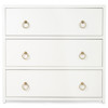 Allura Modern Classic White Wood Chest Dresser