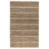 Mira Modern Classic White Striped Patterned Jute Rug - 5'x8'