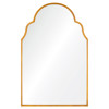 Tangier Modern Classic Antique Gold Leaf Arch Wall Mirror